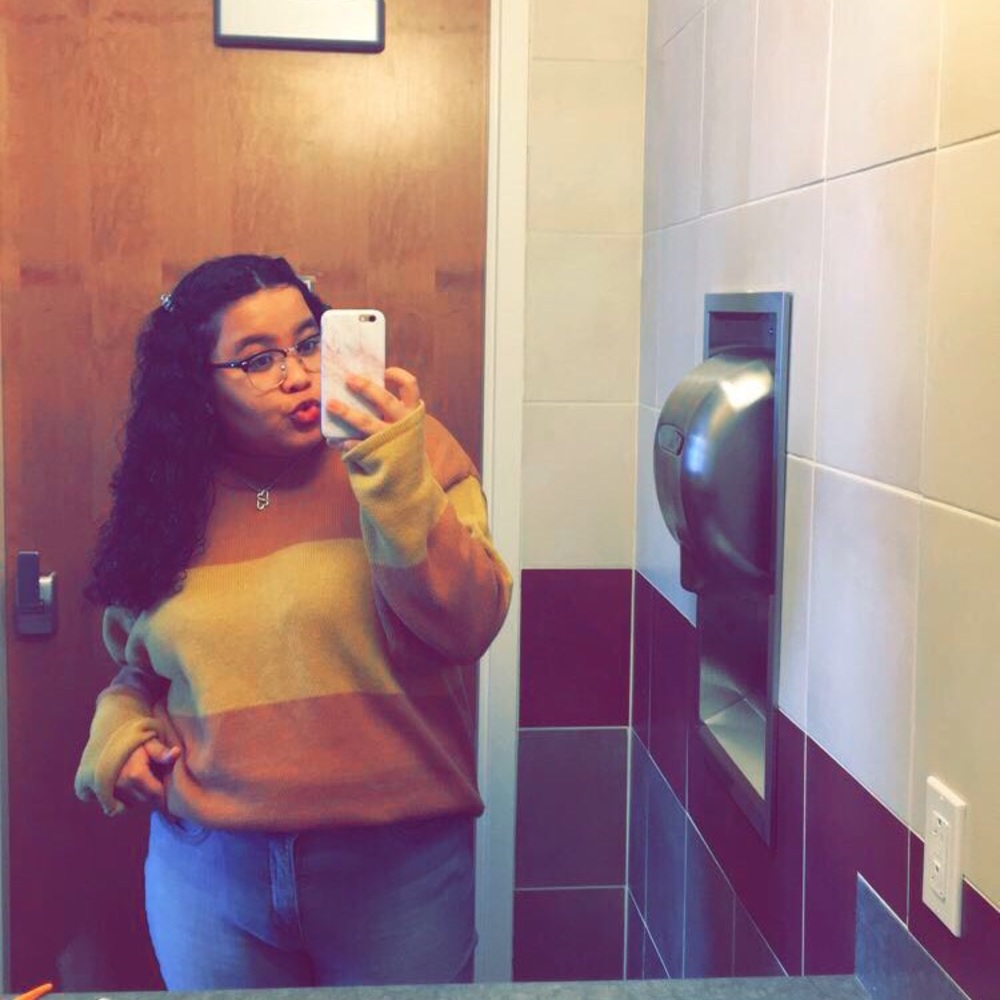 Mock turtle neck sweater
